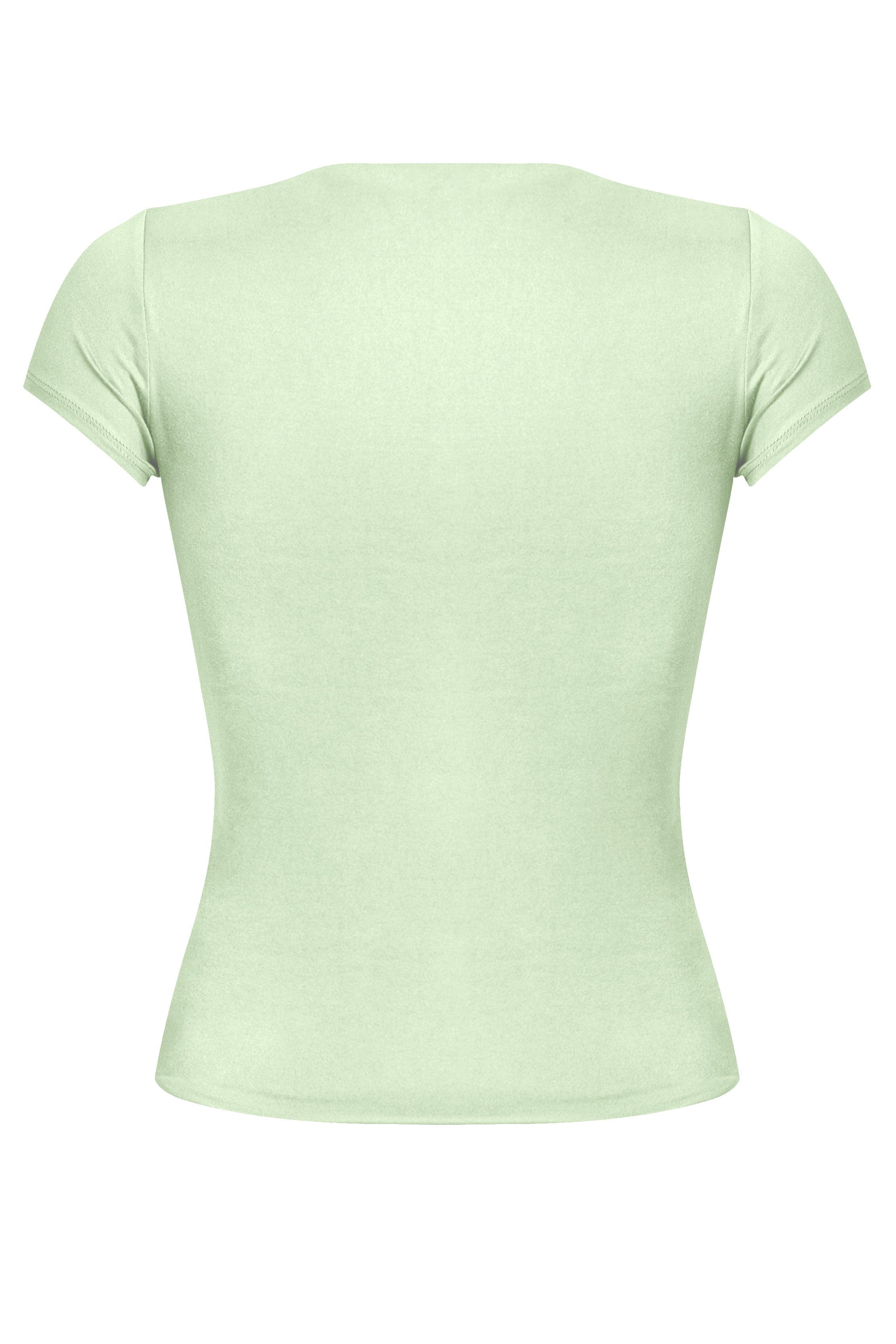 Cara Short Sleeve Top (Sage Green)