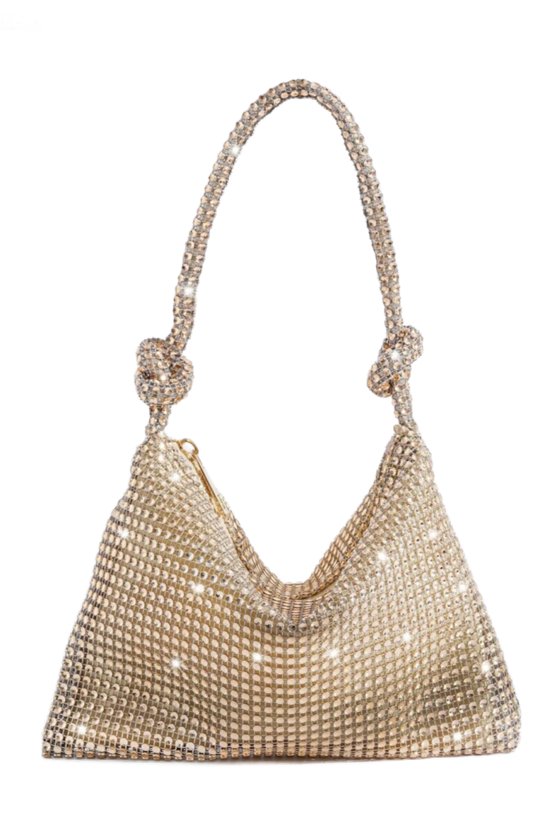 Marcel Slouchy Rhinestone Bag (Champagne)