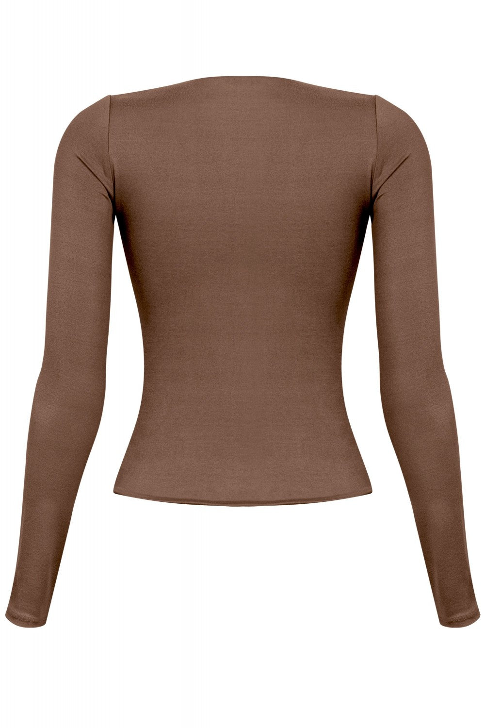 Cara Long Sleeve Top  (Brown)