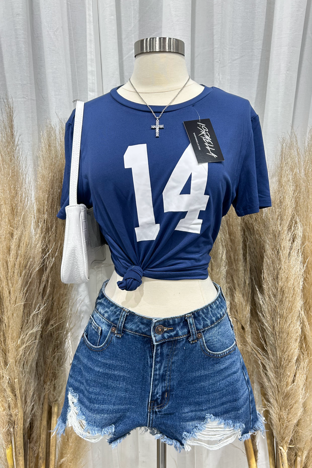 14 Crop Top (Navy Blue)
