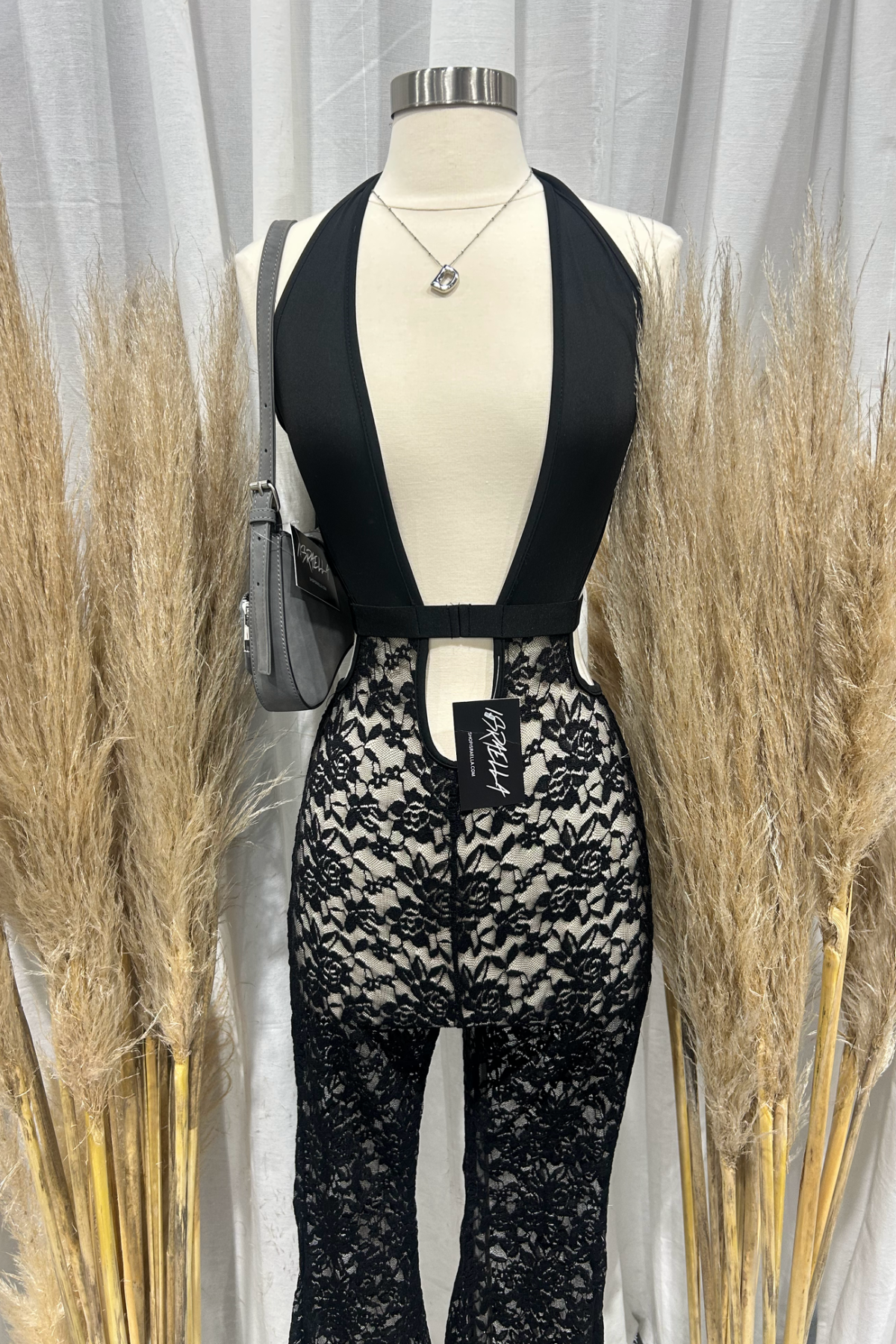 Ashton Halter Jumpsuit (Black)