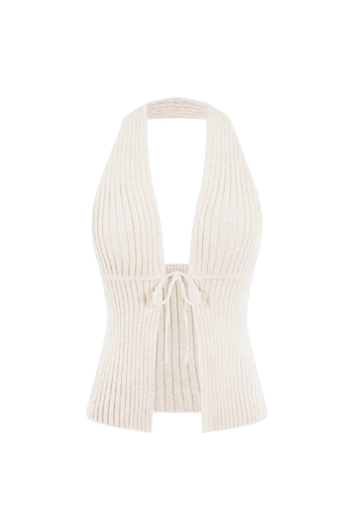 Kaylor Halter Top (Ivory White)