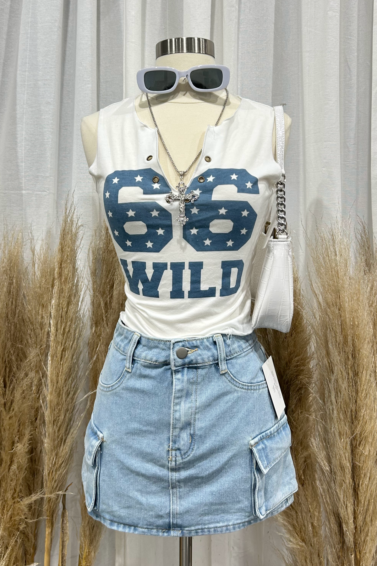 66 Crop Top (White)