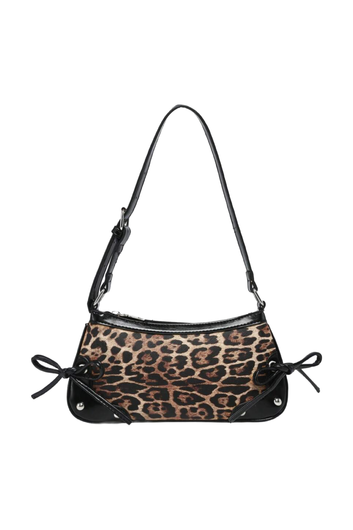 Meche Shoulder Bag (Leopard/Black)