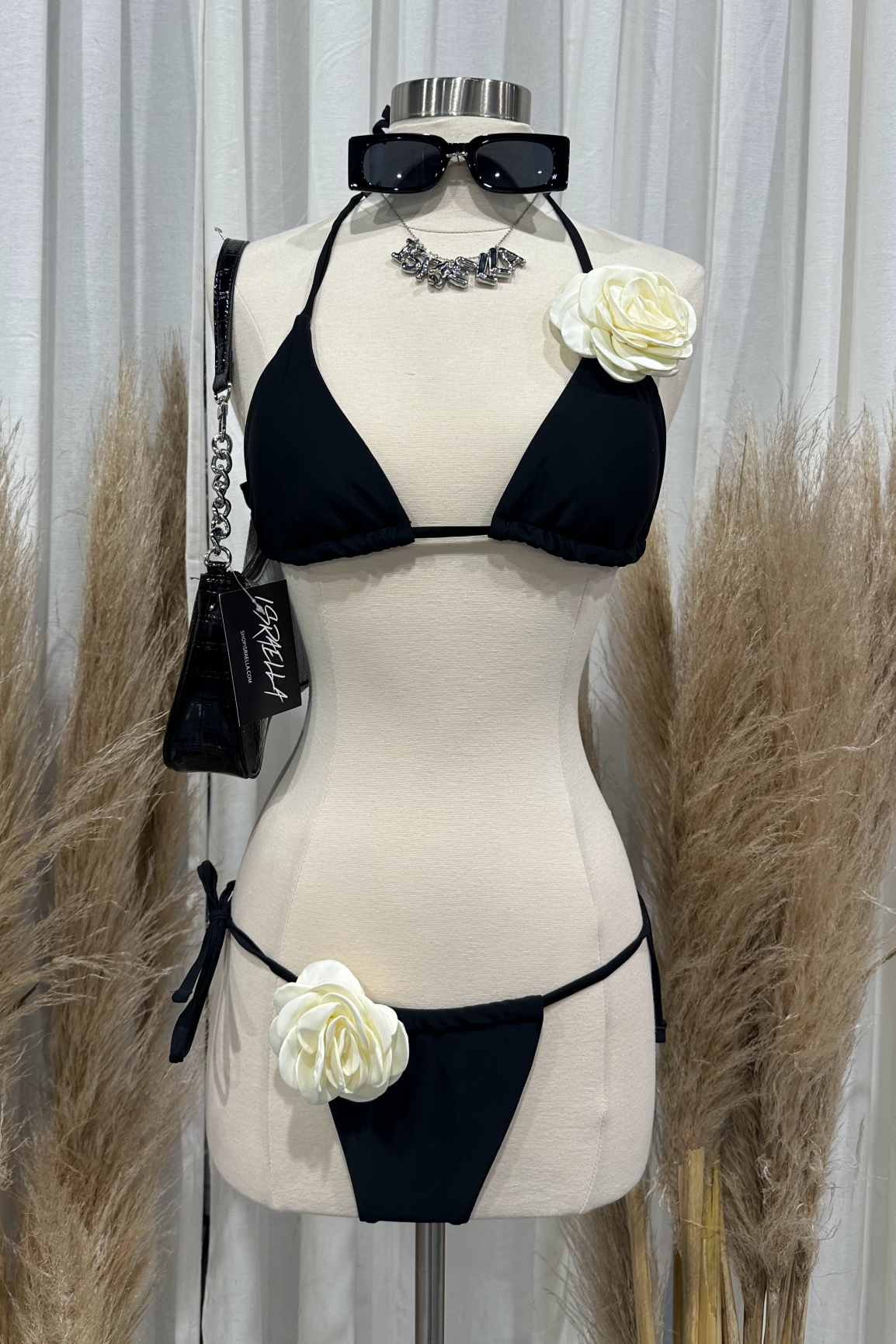 Flor Bikini (Black/White)