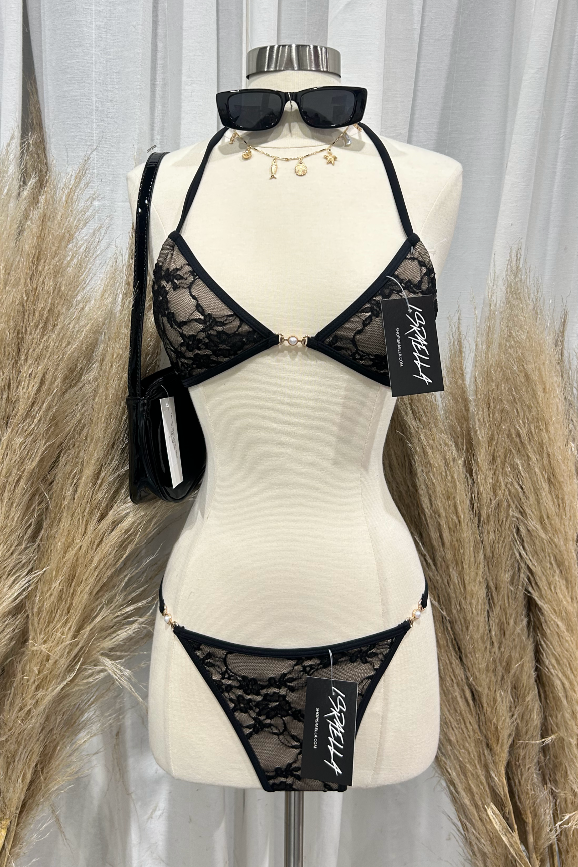 Veil Bikini Set (Black)