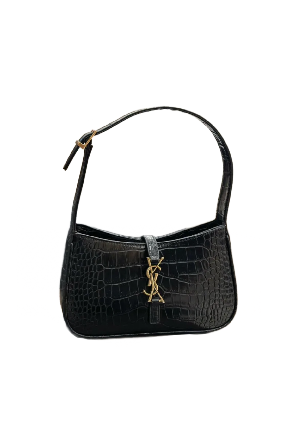 Saint Croc Shoulder Bag (Black)
