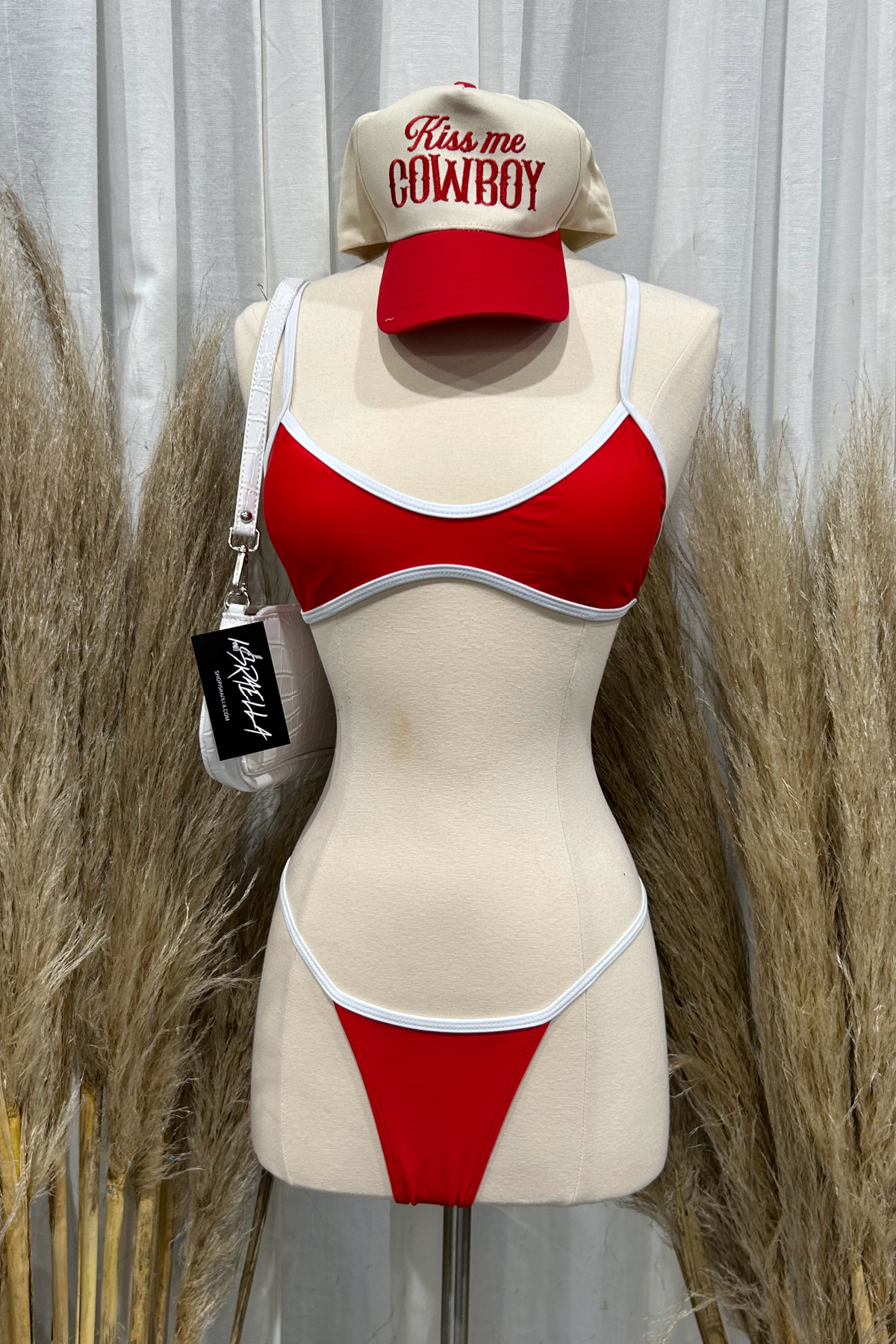Bay Bikini Set (Red/White)