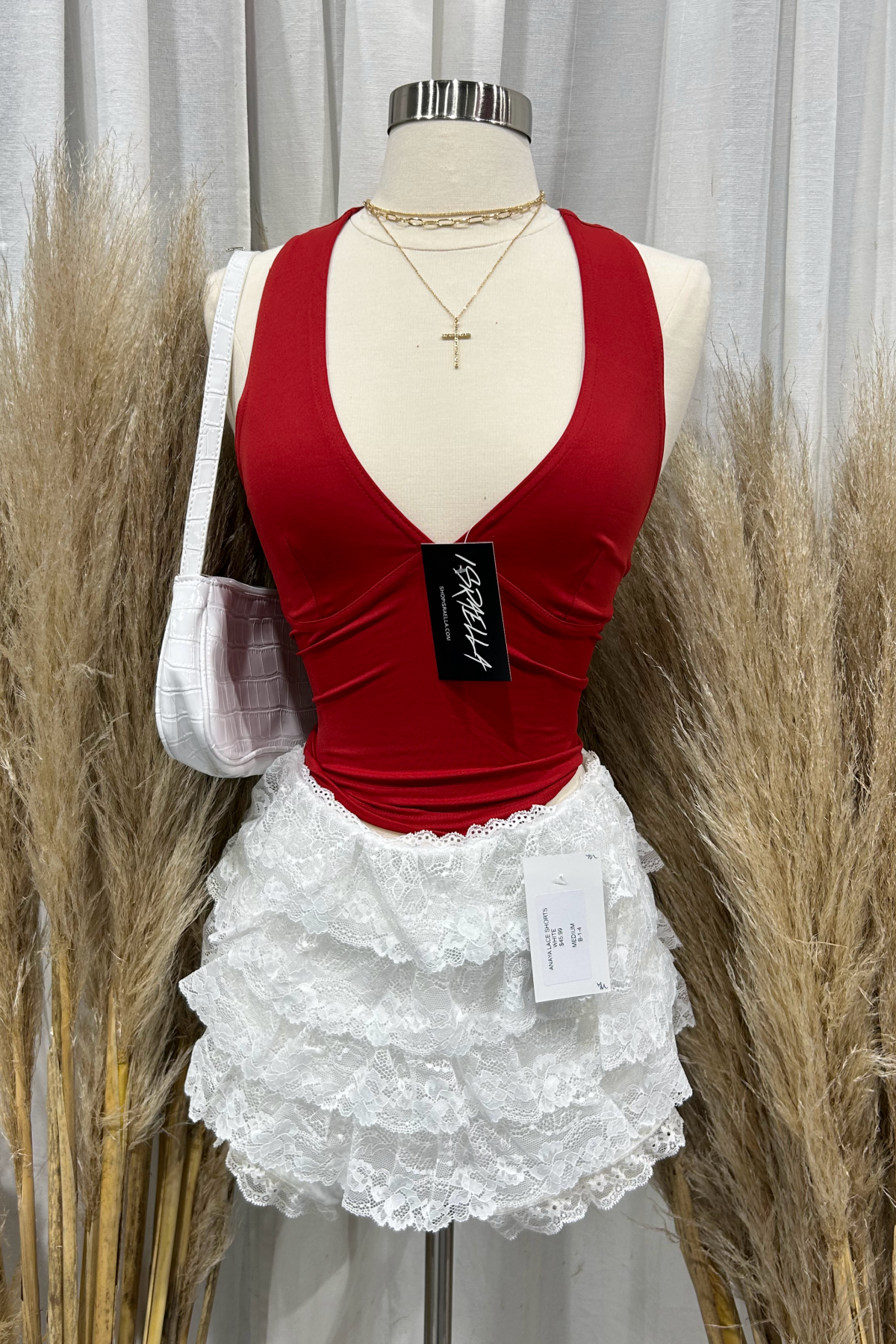 Andria Halter Top (Red)