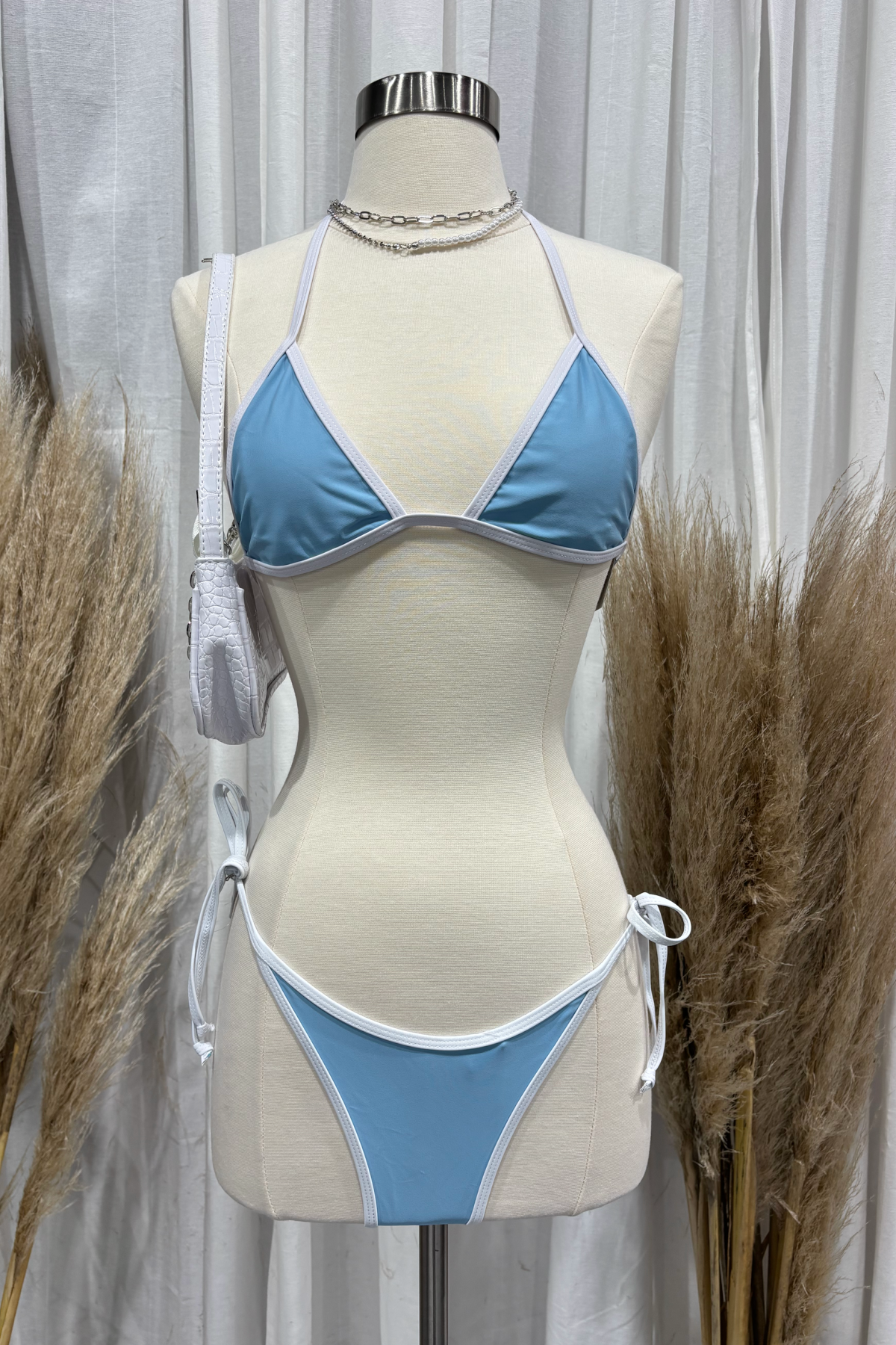 Barbie Bikini (Baby Blue/White)