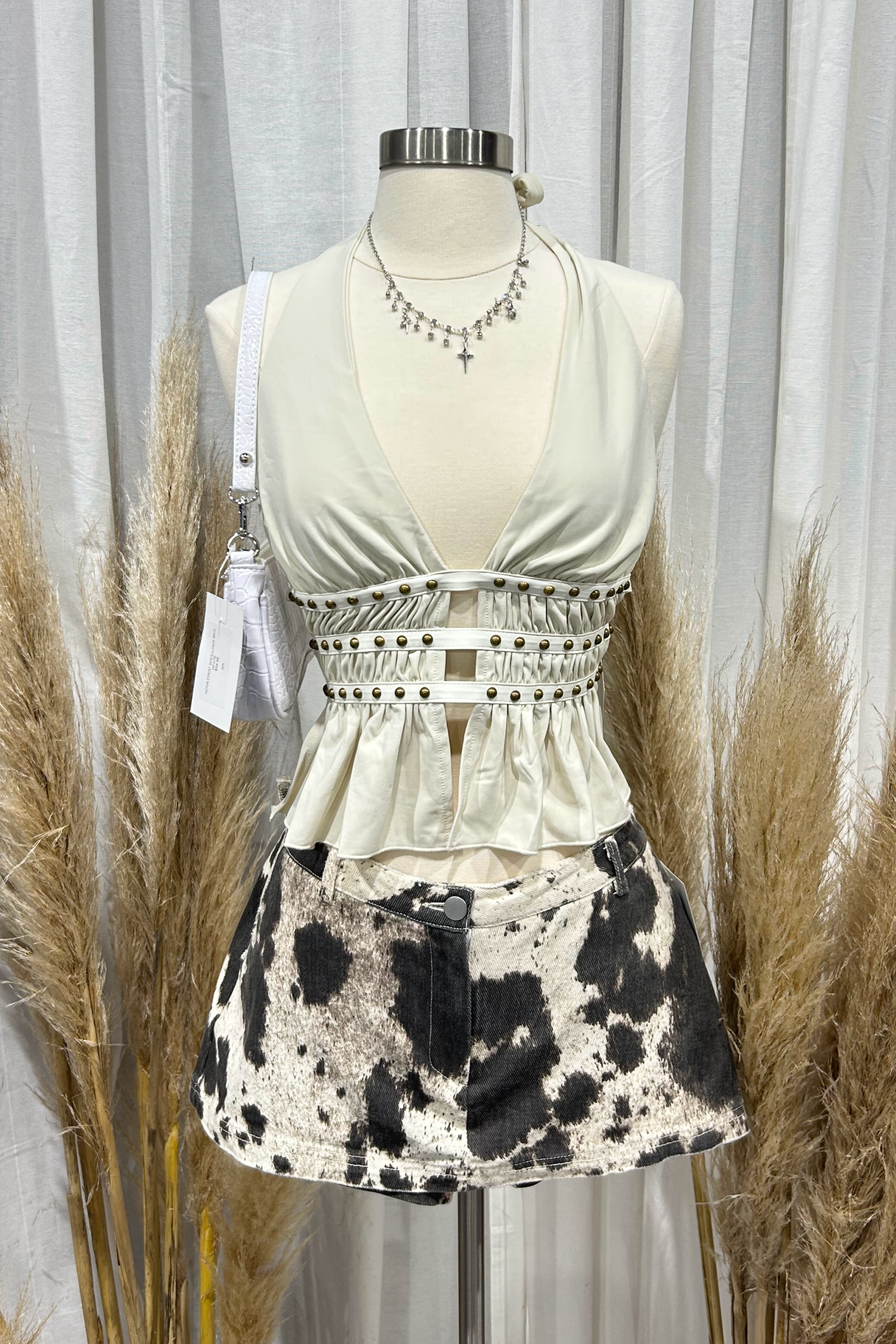 Indie Halter Top (Cream White)