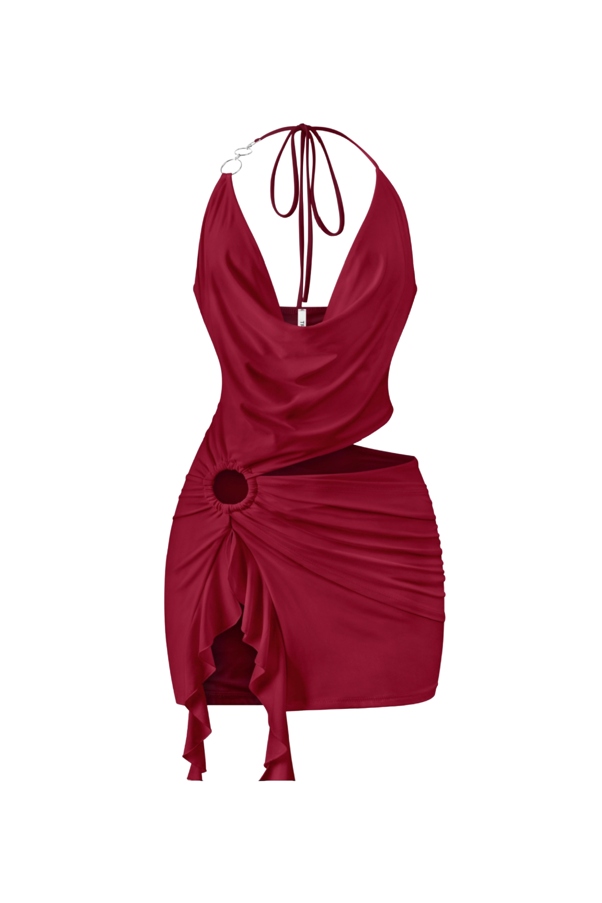Euphoria Mini Dress (Burgundy Red)