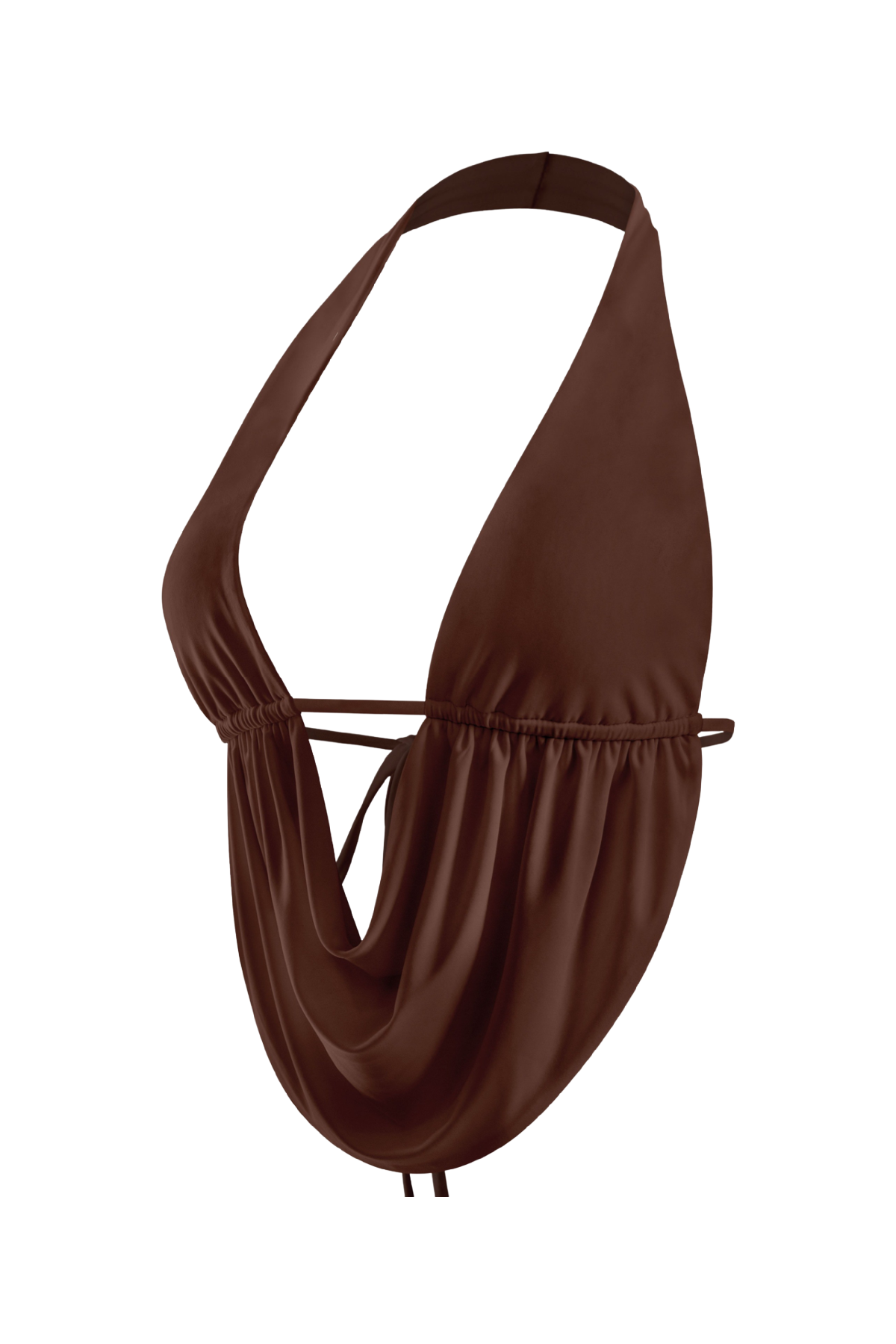 Mel Halter Top (Dark Brown)