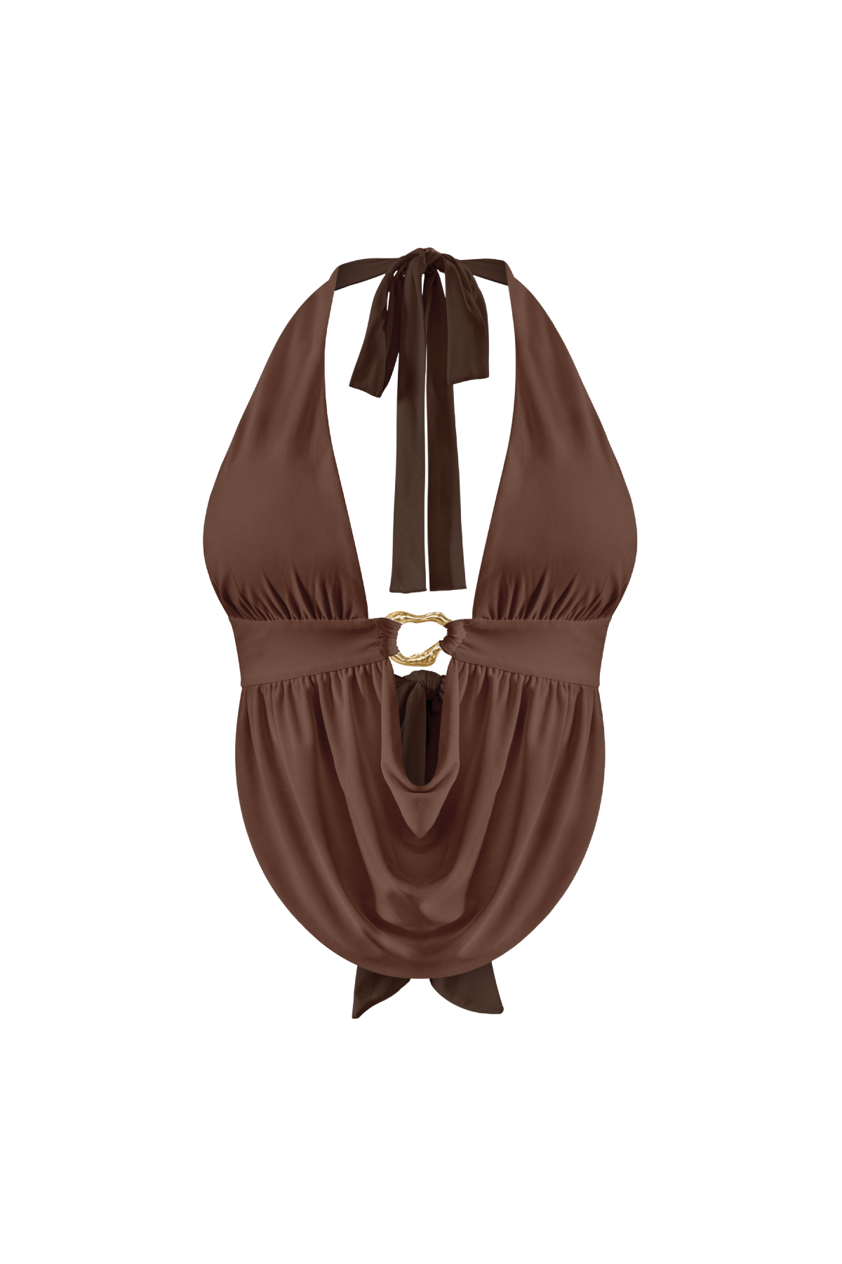 Argent Halter Top (Brown)