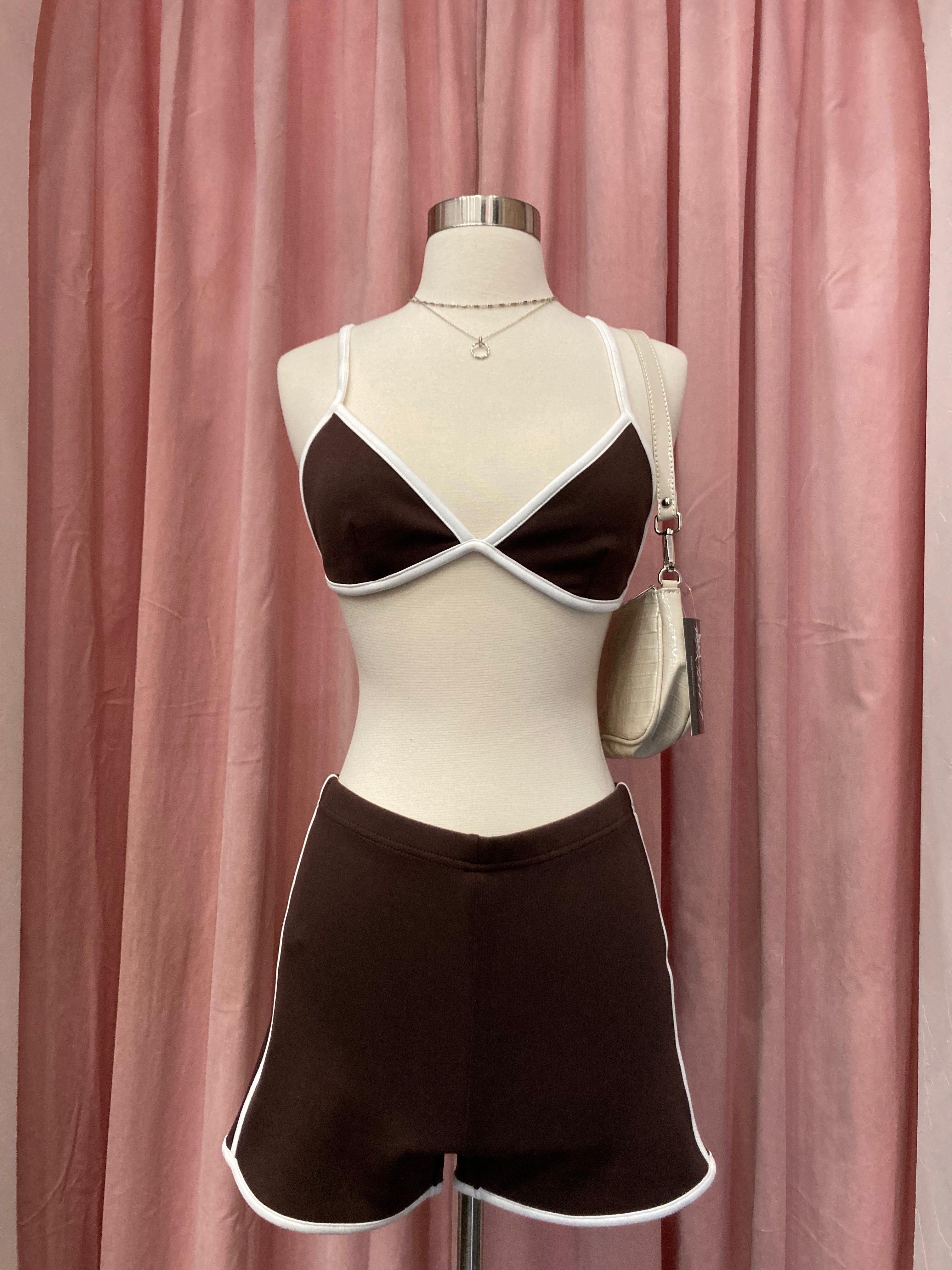 Brady Short Set (Chocolate Brown)