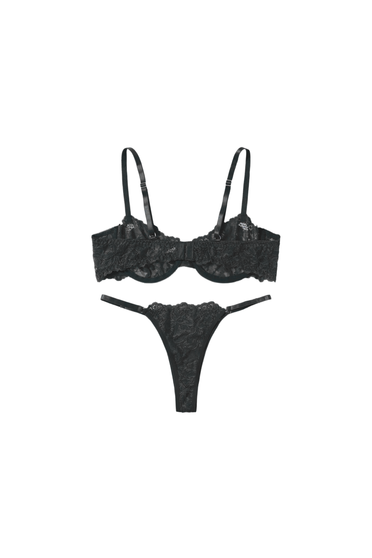 Be Mine Lingerie Lace Set (Black)
