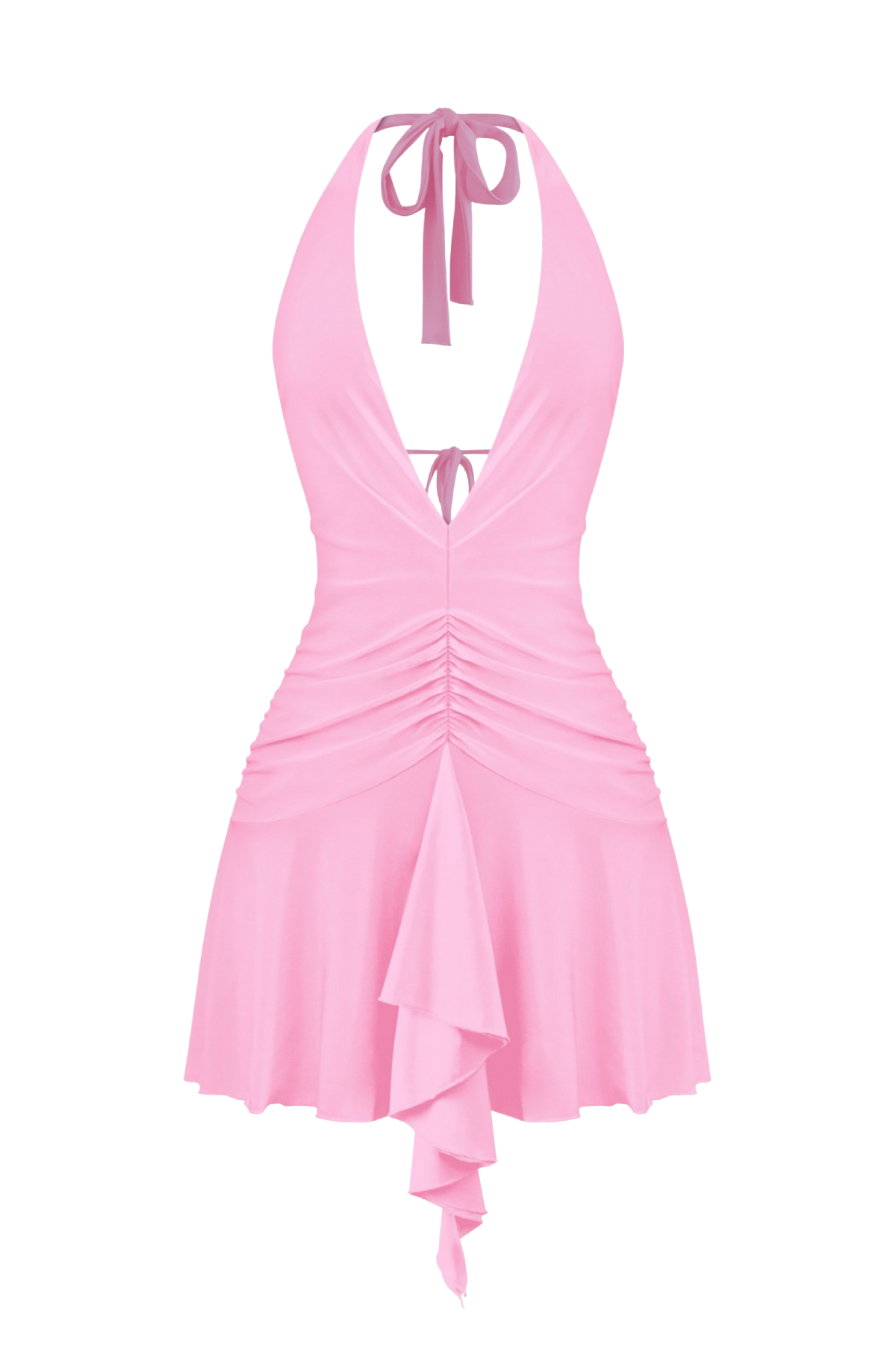 Myra Halter Mini Dress (Pink)