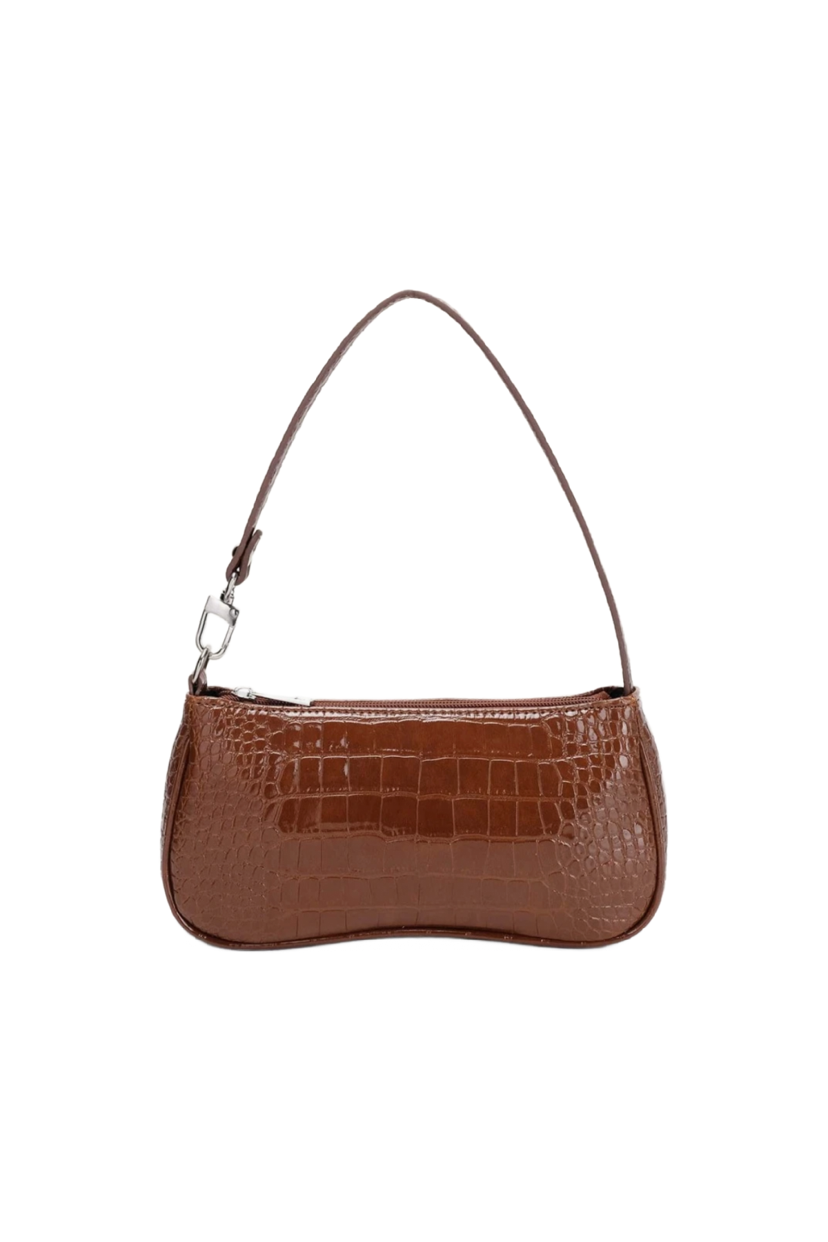 Nova Croc Shoulder Bag (Coffee Brown)