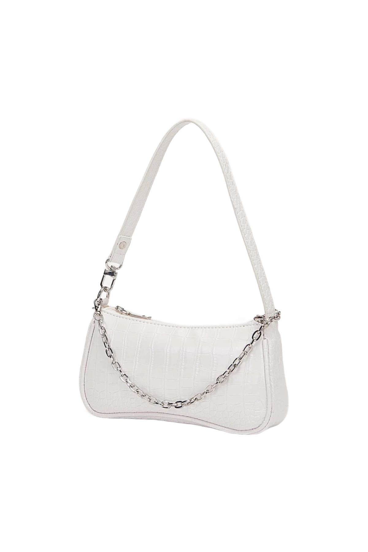 Upscale Croc Chain Bag (White)