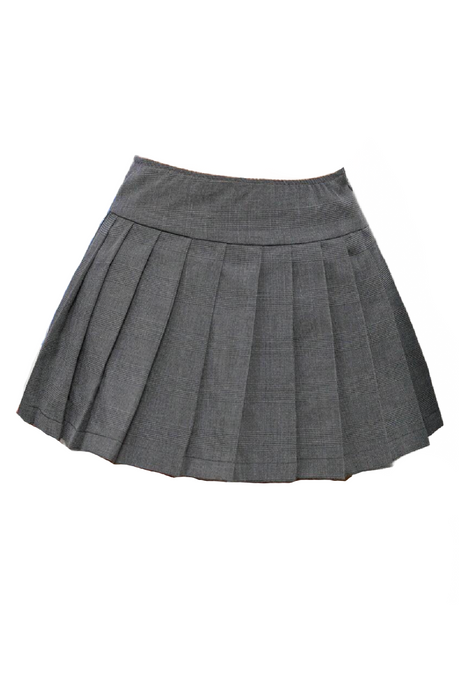 Sylvie Pleated Mini Skirt (Grey)
