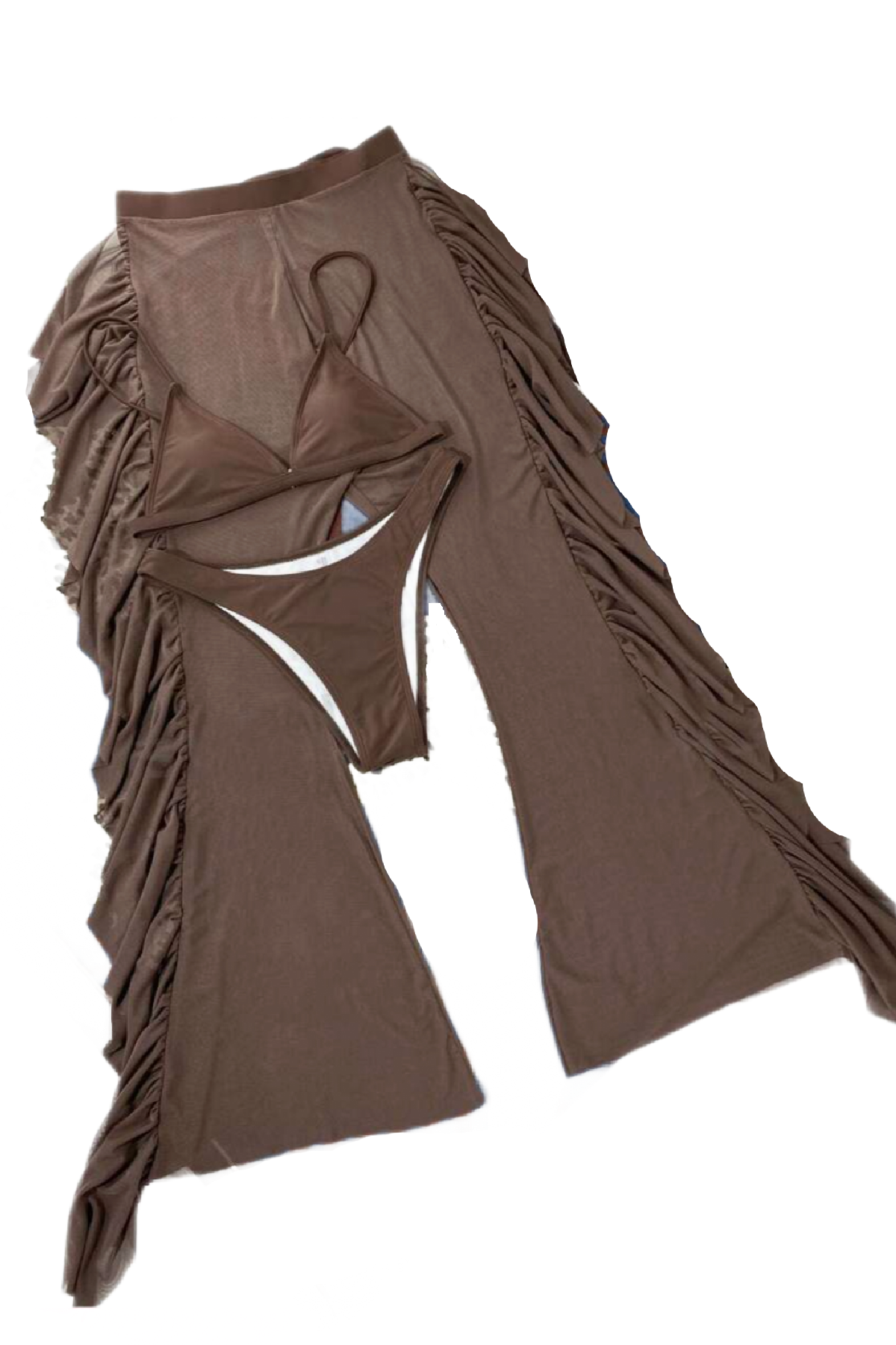 Colette Bikini Pants Set (Chocolate Brown)