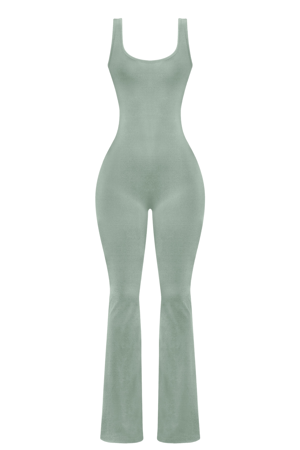 Nakiya Flared Jumpsuit (Sage Green)