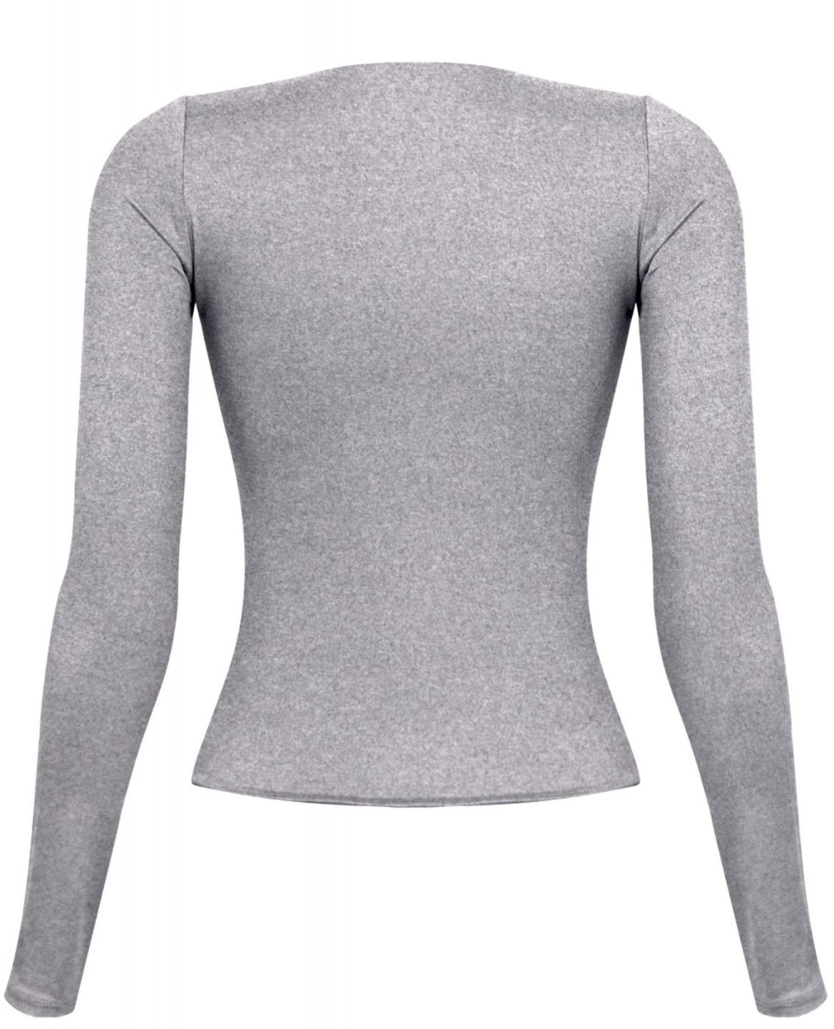 Cara Long Sleeve Top (Heather Grey)