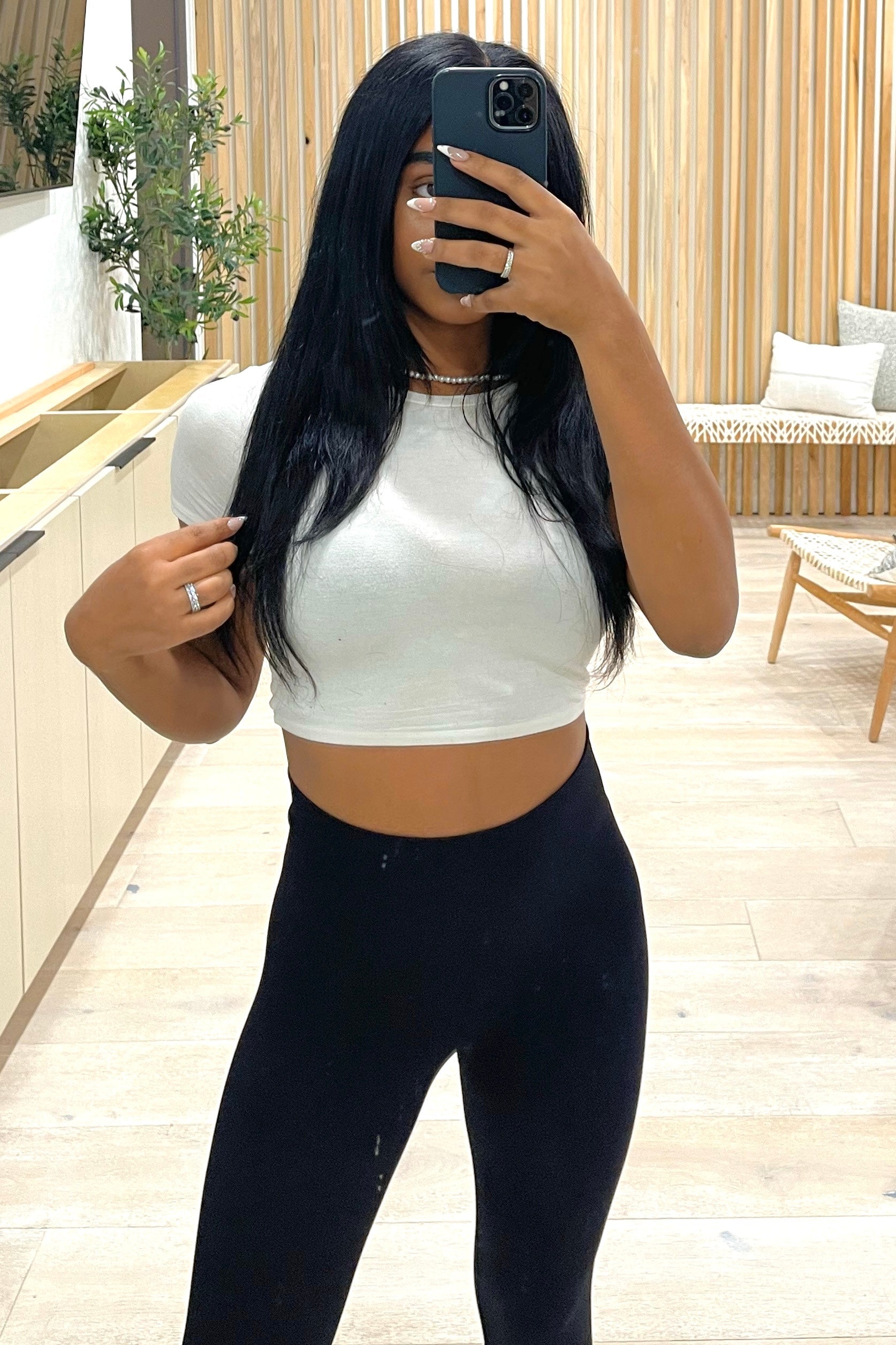 Aubrey Crop Top (White)