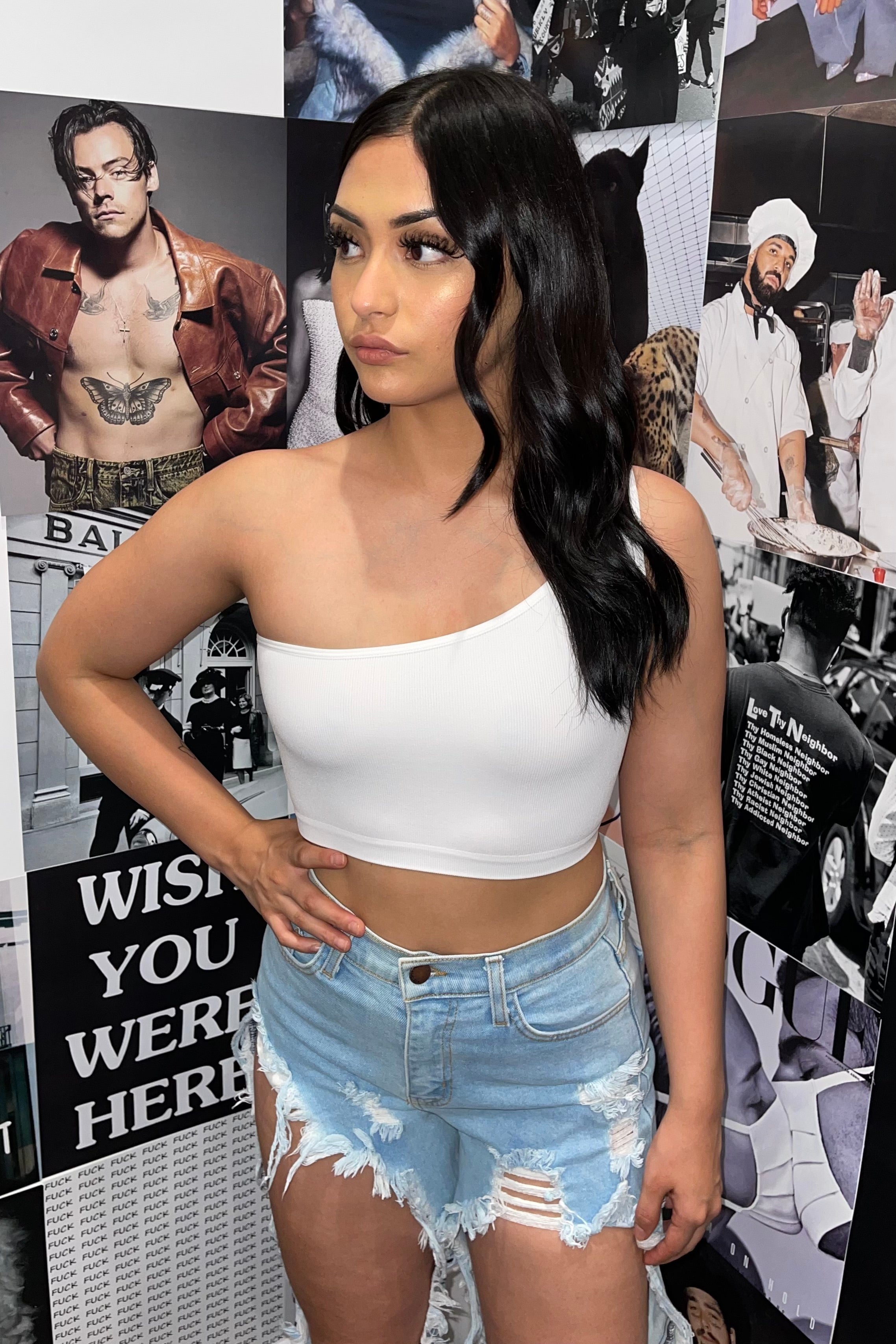 Belen Crop Top (White)