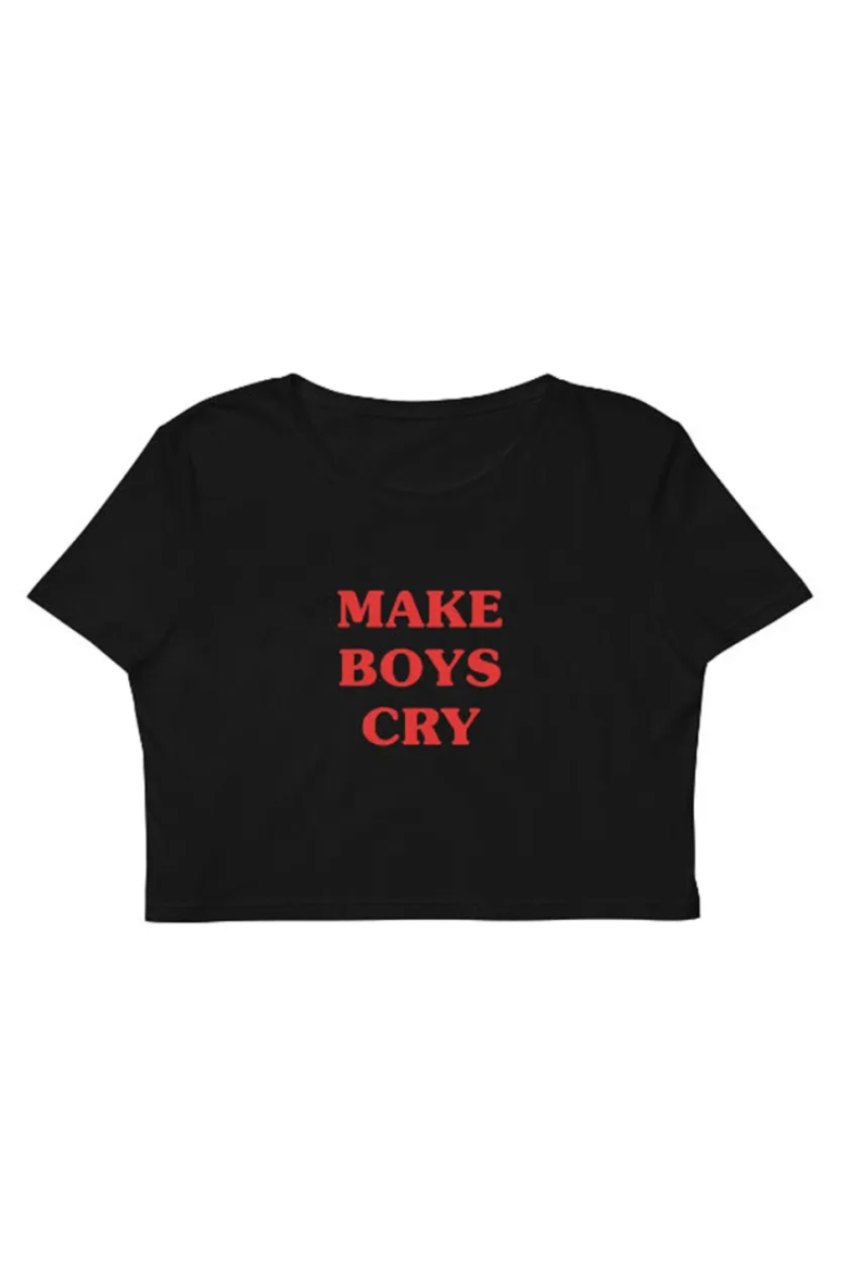 Make Boys Cry Tee (Black) – Shop Israella