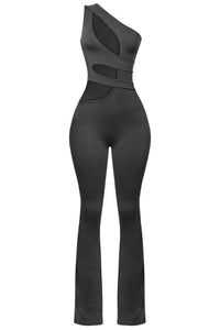Lia Cut Out Jumpsuit (Black)