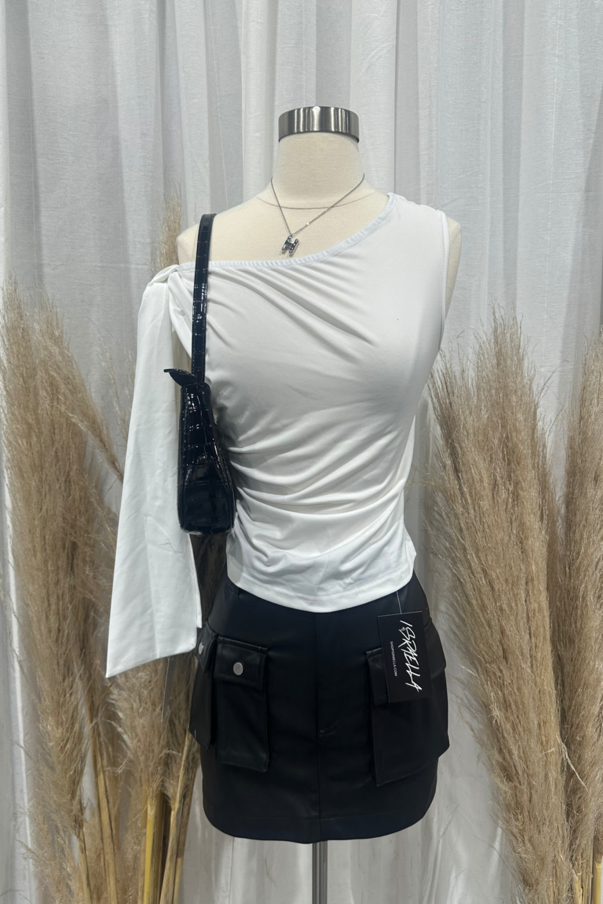 Karla Asymmetrical Top (White)