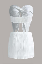 Load image into Gallery viewer, Celine Twist Skirt Set (White)