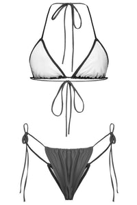 Stella Glitter Bikini Set (Black)