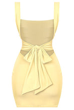Load image into Gallery viewer, Dallas Side Slit Dress (Light Yellow)