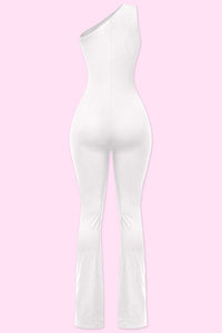 Lia Cut Out Jumpsuit (White)