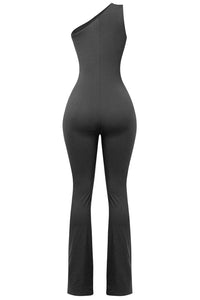 Lia Cut Out Jumpsuit (Black)