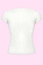 Load image into Gallery viewer, Cara Short Sleeve Top (Off White)