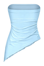 Load image into Gallery viewer, Yareli Asymmetric Tube Top (Light Blue)