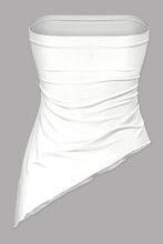 Load image into Gallery viewer, Yareli Asymmetric Tube Top (White)