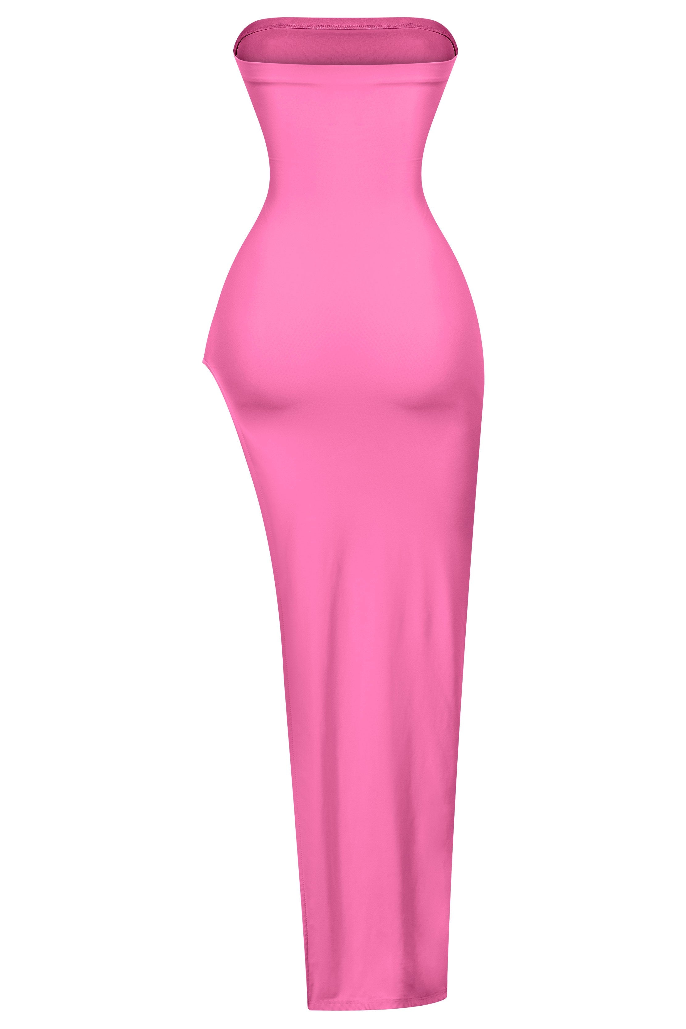 Nella High Slit Maxi Dress (Hot Pink)