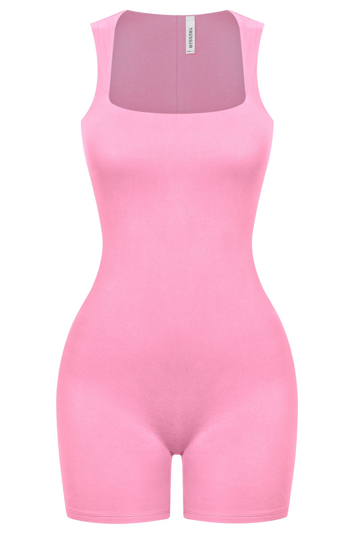 Giavanna Tank Romper (Pink)