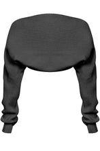 Load image into Gallery viewer, Lena Knit Sweater Shrug (Black)