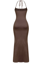 Load image into Gallery viewer, Zuni Mermaid Maxi Dress (Chocolate Brown)