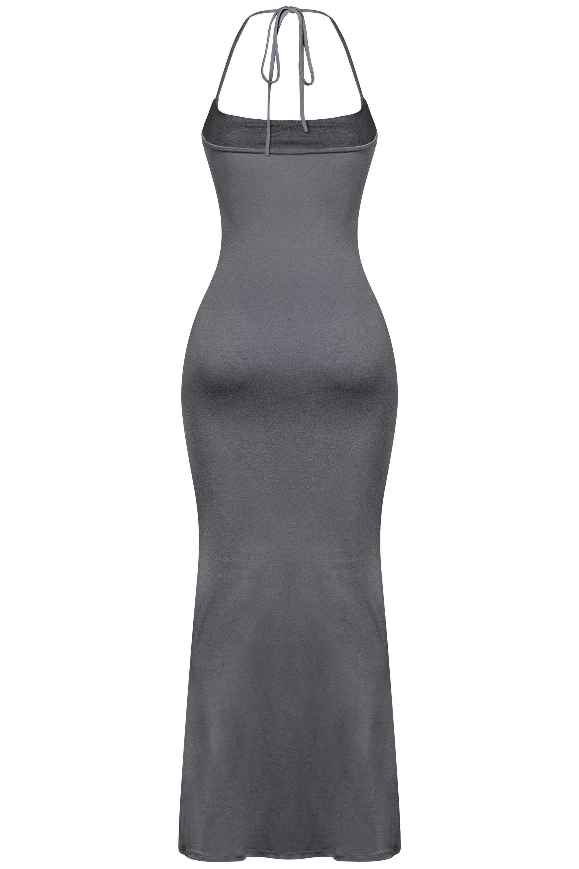Zuni Mermaid Maxi Dress (Charcoal Grey)
