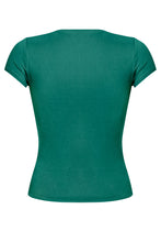 Load image into Gallery viewer, Cara Short Sleeve Top (Hunter Green)