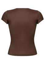 Load image into Gallery viewer, Ginny Super Soft Crop Top (Chocolate Brown)