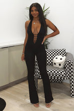 Load image into Gallery viewer, Saint Halter Lace Jumpsuit (Black)