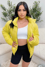 Load image into Gallery viewer, Penelope Puffer Jacket (Lime Yellow)