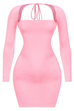 Load image into Gallery viewer, Harlem Long Sleeve Mini Dress (Pink)